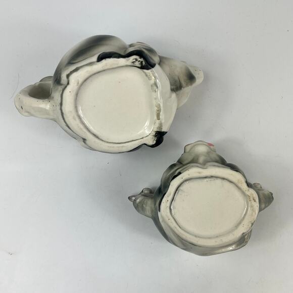 Vintage Kitsch Cow Tea Pot Sugar Bowl Set Unique Gift Novelty Bull Animal Retro - Picture 7 of 10